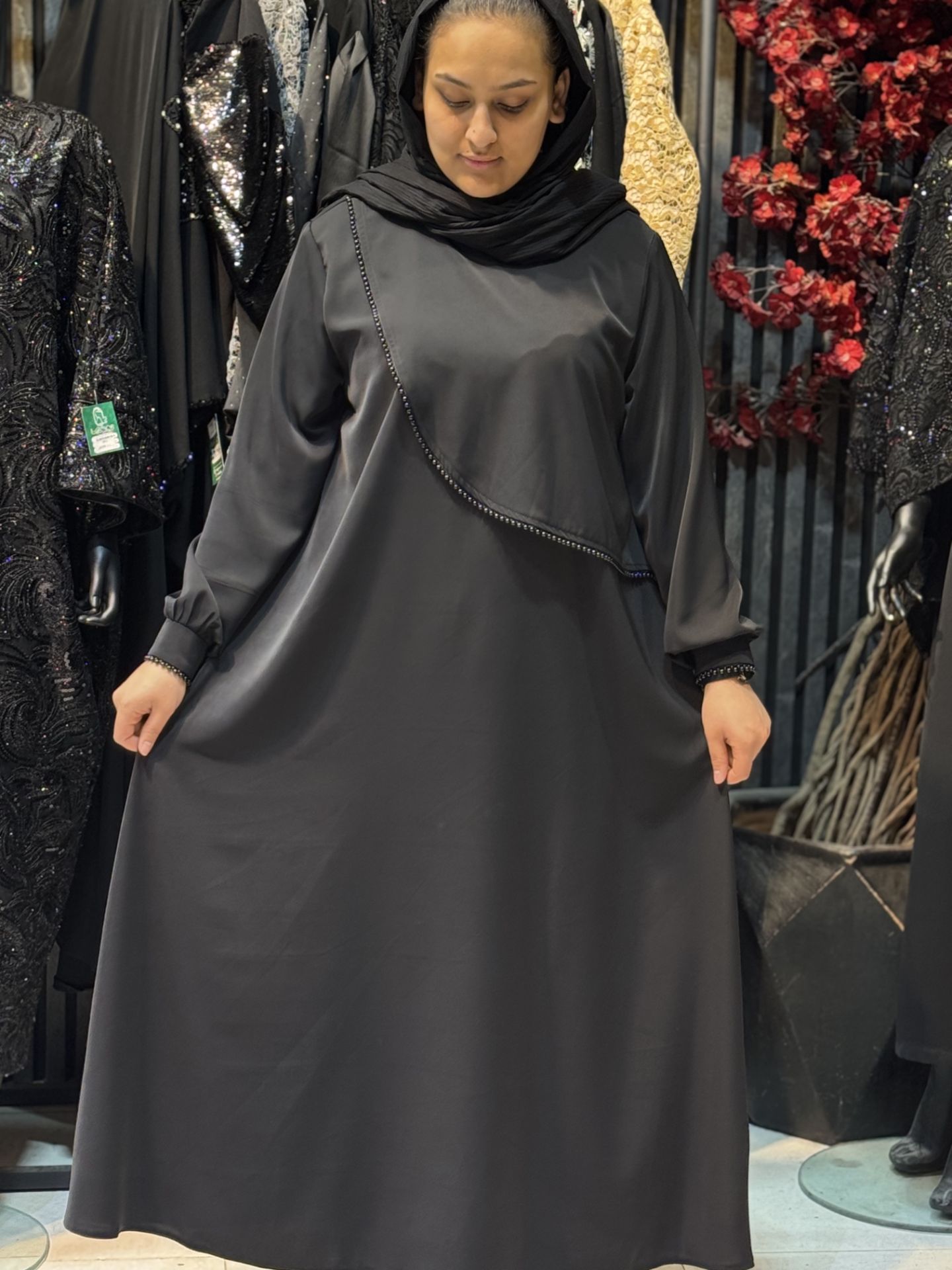 مانتو عبایی ارغوان کد 1000 الیزه درجه 1